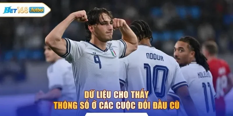 Dữ liệu cho thấy thông số ở các cuộc đối đầu cũ